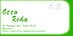 otto reha business card